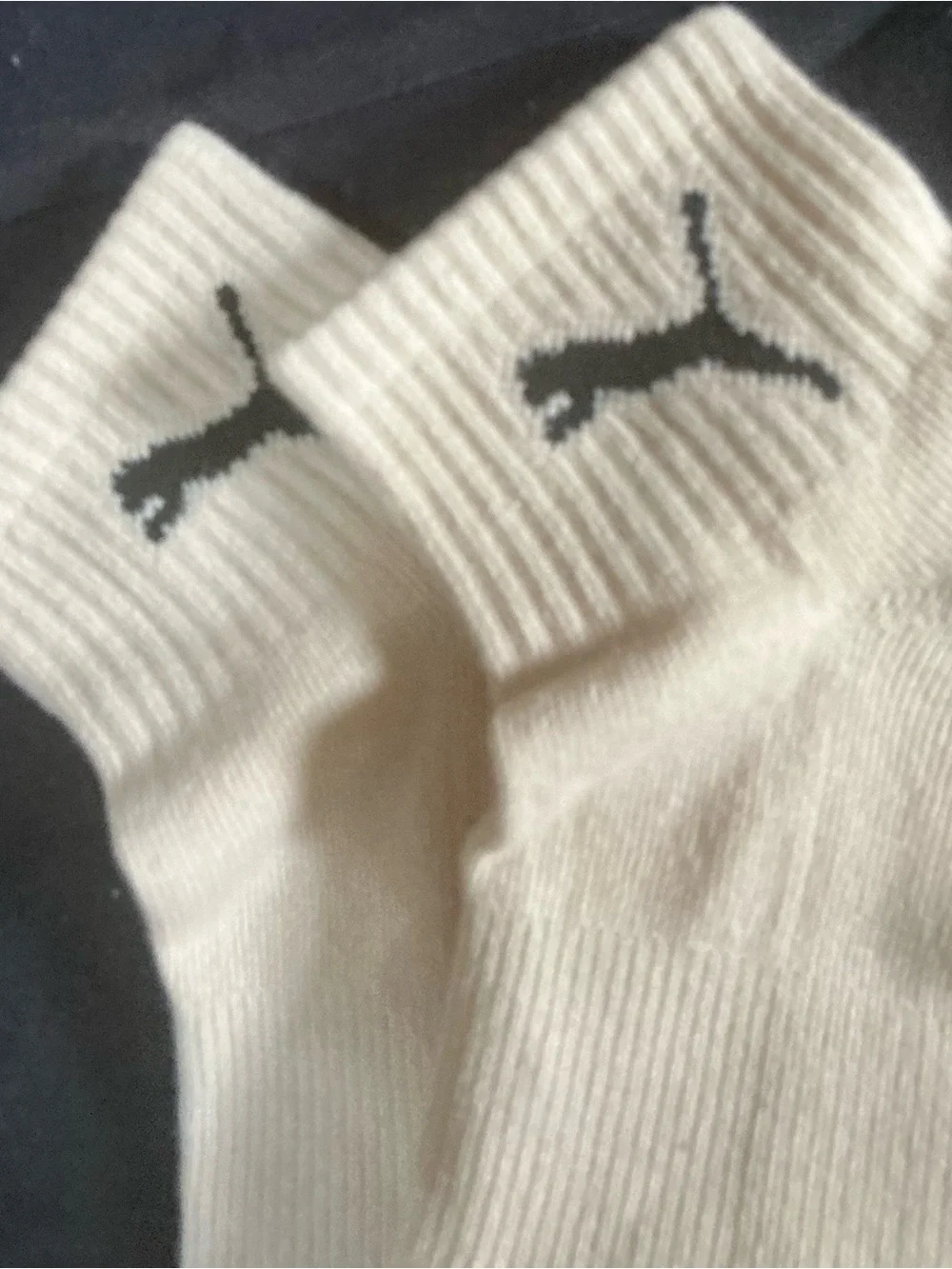 Puma Ankle Socks in Mint and Cream new big kids two pairs